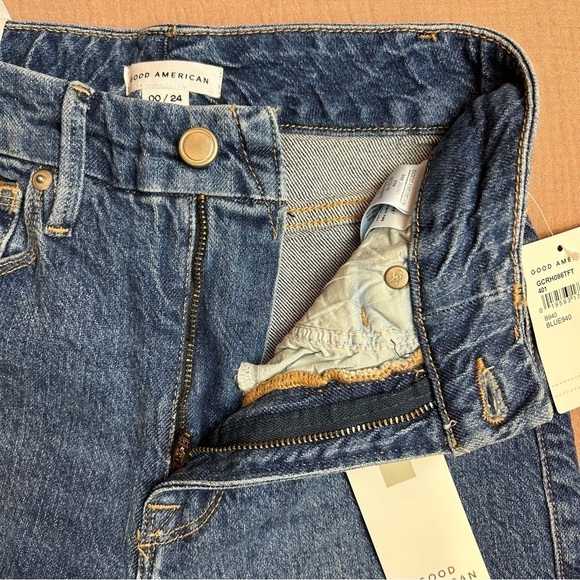 NWT Good American Good Classic Blue 940 High Rise Skinny Jean, size 00 - Picture 10 of 15